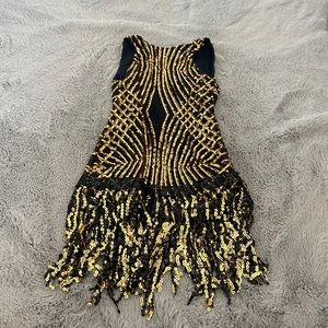 Black and gold flapper costume from Costume Gallery